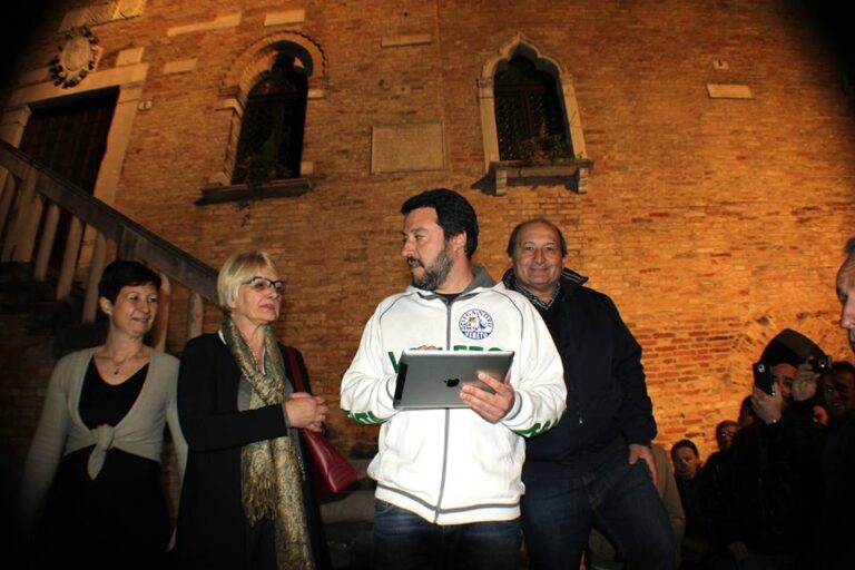 Matteo Salvini in piazza